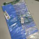 50 Blue Plastic Writable Shipping Tags - Large, Waterproof, Hanging Label Ties with One Permanent Marker Pen