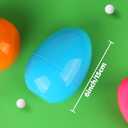 18 Pack 6 Inches Jumbo Easter Eggs, Large Empty Plastic Easter Eggs Bulk, Empty Colorful Bright Eggs for Easter Egg Hunt, Surprise Eggs, Basket Stuffers Fillers, Easter Party Favor