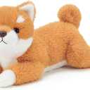 YOUBLEK 19Inch 3 Pounds Dog Weighted Stuffed Animals, Cute Realistic Puppy Stuffed Animal, Sensory Comfort Plush Throw Pillow Toy, Adults Kids Youth Dog Plush Gift