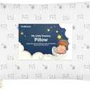 Toddler Pillow with Pillowcase - 13x18 My Little Dreamy Kids Travel Bed Pillows for Sleeping, Organic Cotton Small Pillowcase, Soft & Breathable, Machine Washable, Toddlers 2-5 years old (Bumble Bear)