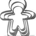 3 x Keewah Gingerbread Man Cookie Cutter Set - 5,4,3 - 3 Piece - Stainless Steel