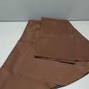 Wolkemer Small Oval Tablecloth 52 x 70 Inch Washable Fabric Table Cloth Solid Chocolate Table Cover for Dining Wedding Party Banquet Tabletop Decoration, Brown