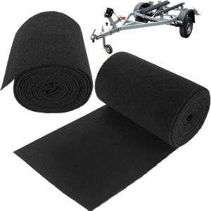 2 Pack 13ft x 12in Boat Trailer Bunk Carpet, Black Marine Carpet for Trailer, Trailers Carpet for Runners, Marine Carpet for Boats Trailer Jet Ski Ramp Garage Dock