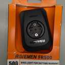 RAVEMEN FR500 Bike Front Light for Night Daytime Riding, Compatible with Garmin/Wahoo Computers, 6 Modes, Auto On/Off, Side Visible, USB-C Rechargeable & Output Bicycle Headlight for Road Urban Biking