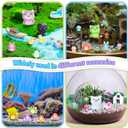 Barydat 240 Pcs Mini Resin Animals Tiny Resin Animals Bulk Glow in The Dark Miniature Figures for Micro Garden Landscape Ornaments Dollhouse Crafts DIY Accessories