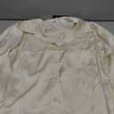 Women Satin Silk Tops Casual Long Sleeve V-Neck Button Down Shirts Ladies Business Blouse Work Office Comfortable Tunic Medium