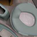 Ingenuity My Size Potty Pro 2-in-1 Potty Training Toilet, Floor Potty with Removable Potty Seat for Standard Toilets, Realistic Flushing Sound, For Toddlers Ages 18+ months, Up to 50 lb - Green