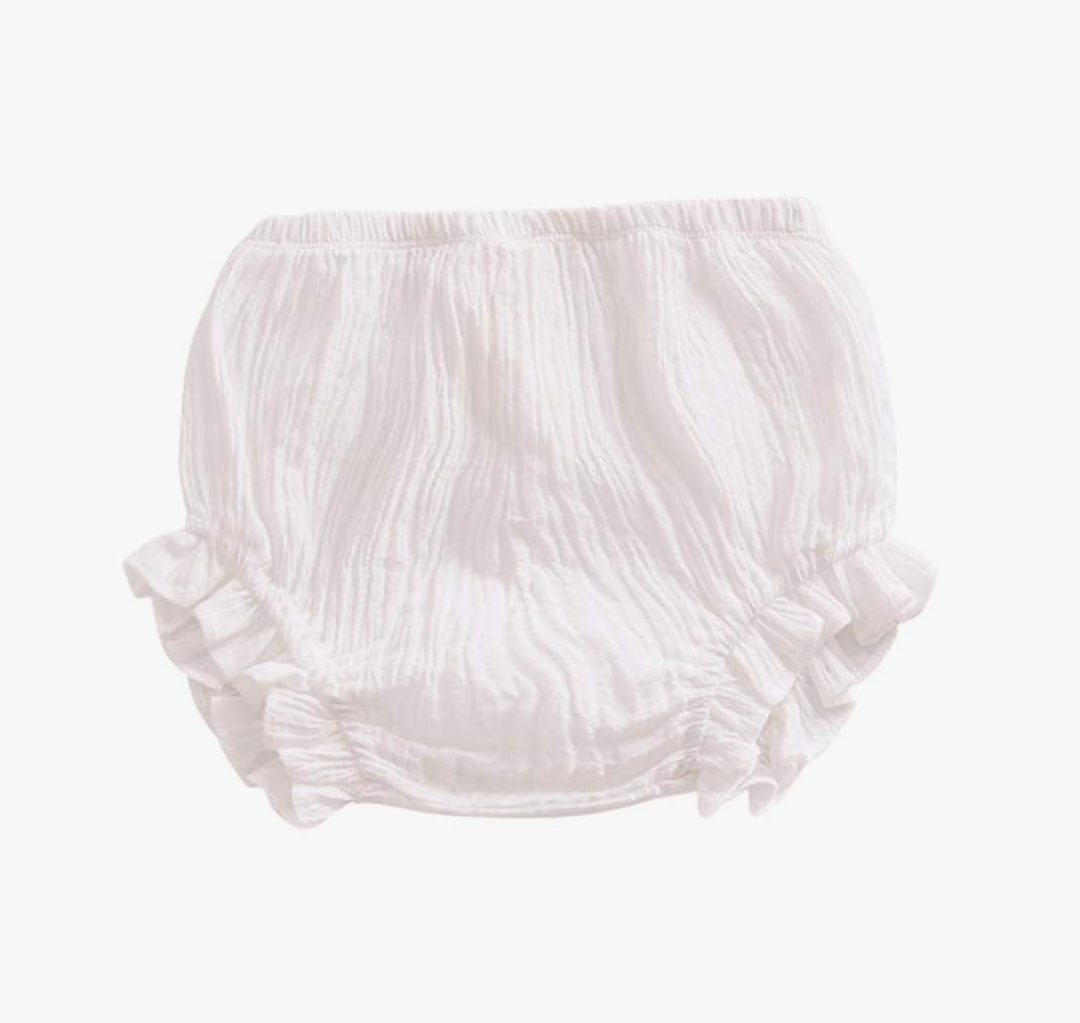 Newborn Toddler Baby Girls Boy Kids Cotton Linen Bloomer Basic Shorts Washable Reusable Diaper Cover Size 9-12 Mouth