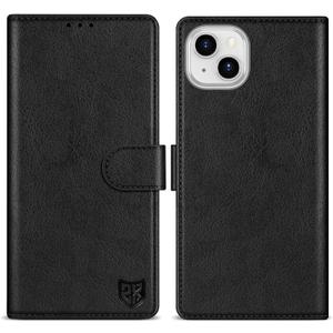 ZZXX for iPhone 15 Wallet Case with [RFID Blocking] Card Slot Kickstand Magnetic Closure Leather Flip Fold Protective Phone Case for iPhone 15 Case Wallet(Black-6.1 inch)