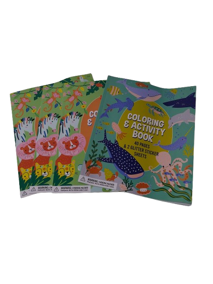 COLORING & ACTIVITY BOOK 40 Pages 4 pc