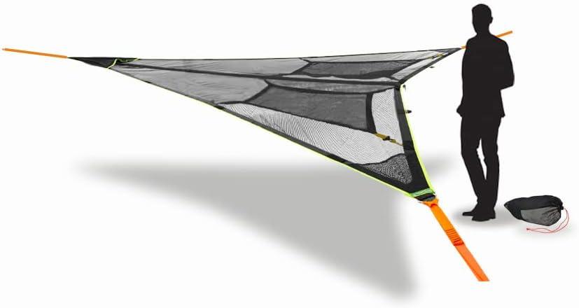 Duo 2P Double Hammock Camping and Lounging Hammock for Backyards, Festivals, Roo, Picnics, Outdoor Campouts, Black, Two Person, Designed in the UK (2024)