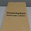 Jovrun Elevated Dog Bowls for Medium Large Size Dogs, Non-Slip Dog Feeder with 1*Stainless Steel Dishes & 1*Slow Feeder Bowl, 5 Heights Adjustable Raised Bowls to 3.15-8.66-9.84-11.02-12.2 (Black)