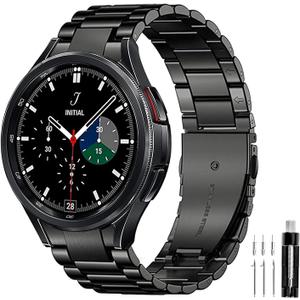 GOLDTOLUCK No Gap Stainless Steel Band Compatible with Samsung Galaxy 7/6/5/4/6 4 Classic/5 Pro  Replacement Men Women Milanese Metal Elegant Casual