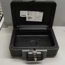 SentrySafe Fireproof Safe Box with Key Lock, Chest Safe with Carrying Handle to Secure Money, Jewelry, Documents, 0.25 Cubic Feet, 6.3 x 15.3 x 12.1 Inches, 1160