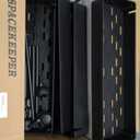 SPACEKEEPER Slim Rolling Storage Cart 4 Tier Bathroom Organizer Cart Mobile Shelving Unit Slide Out Utility Cart for Kitchen, Bthroom, Makeup, Craft, Laundry Narrow Places, Black