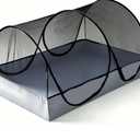 CMINGJ Portable Mosquito Net Foldable Pop-Up Travel Mosquito Net for Bed Free Installation-Suitable for Baby Adults Bedroom, Camping, nap, Patio (Large-Bottom Zipper(Black net))