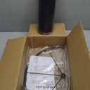 GO&SO Black Velvet Lamp Shades Set of 1 Large Drum Lampshades -16" Top x 16" Bottom x 10" High(Spider) Traditional Fabric Lamp Shade for Table Lamps - Replacement Lampshade - Assembly Required