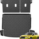 KUST Trunk Cargo Mat for Nissan Rogue 2021-2025 2026, TPE Rubber Cargo Liner with Backrest Mat for Rogue Accessories Rear Trunk Liner High Edge
