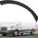 Black Front Driver Side Wheel Arch Trim Flare Molding Plastic Replacement for 2015-2023 Transit 150 250 350 BK3Z61278L01BC FO1290134