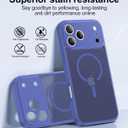 Faiono Magnetic for iPhone 17 Pro Case [Full Camera Protection][Military-Grade Protection][Compatible with MagSafe] Shockproof Protective Slim Phone Case for iPhone 17 Pro, Cobalt Blue