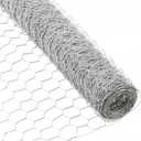 HOSTIC 4FTx150FT Chicken Wire Netting 2IN Mesh Galvanized Wire Hexagonal Fencing for Poultry Garden Fence Barrier