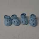 Dog Shoes, Dog Sandals for Hot Pavement, Non-Slip Waterproof Dog Booties for Winter Snowy Day and Summer, Adjustable Straps Easy-Clean Beach Outdoor Pet Boots Rugged Sole-4Pcs Blue (Size 8:3.23''x2.56'')(L*W))