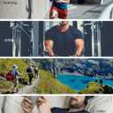 OYGSieg 6 Pack Workout Shirts for Men Short Sleeve Athletic Active Tops Quick Dry Crew Neck T Shirt for Running (L)