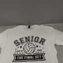 Senior Volleyball Class of 2026 Crew Volleyball Senior Night T-Shirt, XL, White
