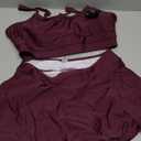 ZAFUL Women High Waisted Bikini Sets Modest Two Piece Swimsuit Sporty Push Up Bathing Suit with Swim Skirts Swimwear, Small