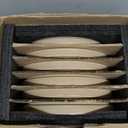 Mora Ceramic Flat Plates Set of 6-8 in - The Dessert, Salad, Appetizer, Small Lunch, etc Plate. Microwave, Oven, and Dishwasher Safe, Scratch Resistant. Kitchen Porcelain Dish - Chai