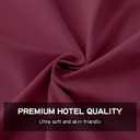 FreshCulture King Flat Sheets Only 2 Pack - Hotel Quality Flat Bed Sheets - Brushed Microfiber - Ultra Soft & Breathable - Wrinkle-Free - Easy Care - Flat Sheets Only King Size (Burgundy)