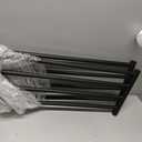 2-Tier Towel Racks for Bathroom (30 Inches) Stainless Steel, Water and Rust Proof, Wall Mounted, Easy to Install, Top of The line Rack,Black