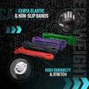 EGG WEIGHTS Resistance Bands Set, Pull Up Bands, Workout Bands for Exercise, 4 Levels of Resistance for Resistance Training, Home Workouts, Stretching, and Physical Therapy