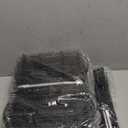 45ft X 13in Animal Barrier Fence, 32 Panels No Dig Fence for Dogs Rabbit, Anti Digging Defense Barrier Garden Edging Border, Rustproof Metal Arched Decorative Garden Fencing for Outdoor, Yard, Lawn (Black)