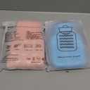 Amylove 3 Pcs Mini Hot Water Bottle for Hot & Cold Compress with Cover 320ml Silicone Microwave Heating Bottles Small Water Bag for Travel Holiday Gift(Pink, Blue,Heart Print)