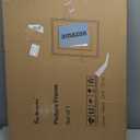 24x36 Picture Frame, USA-Sourced Walnut Wood Photo Frames with HD Tempered Glass, 24 x 36 Wood Poster Frames for Wall, Wooden 24x36 Frame Matted to 20x30, Horizontal or Vertical Wall Display