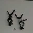 Chain Link Gate Latch 1-1/4" x 1-3/8",Gate Fork Latch Fence Latches for Outdoor Fence, Galvanized Chain Link Farm Fence Gate Latches for Metal Gates(2 PCS, Black Coated)