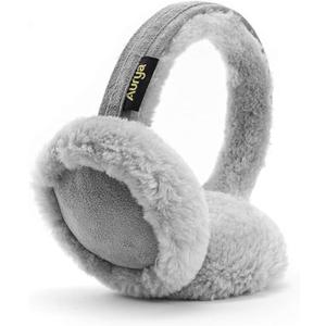 Aurya Ear Muffs - Classic Unisex Ear Warmer Winter Outdoor Earmuffs for Women (Standard, Gray)