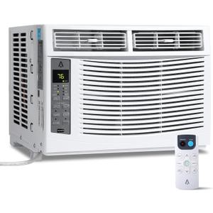 6000 BTU Window Air Conditioner with WiFi, Cools up to 250 Sq. Ft., Energy Saving Window AC Unit with Remote & App Control & Timer Function & Easy Install Kit, Perfect for Small Bedroom, Living Room