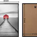 ELSKER&HOME 18x24 Poster Frame 3 Pack, Black Picture Frame for Horizontal or Vertical Wall Mounting, Sturdy and Scratch-proof