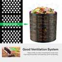 VIVOSUN 220 Gallon Outdoor Compost Bin, Expandable Composter