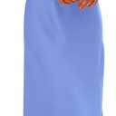 PRETTYGARDEN Women's 2026 Summer Satin Dress Elegant Sleeveless Mock Neck Cocktail Party Maxi Dresses (Medium, Blue)