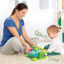 ToddlerCley Musical Turtle Baby Toys 6-12 Months, Bilingual Educational Crawling Toys 7 8 9 10 Months, Light up Infants Tummy Toy with Sound, Number, Letters, Gifts Present for Baby 4 5 6 12 Month