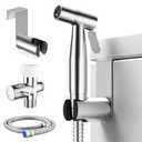 BRITULIF Handheld Bidet Sprayer for Toilet, Jet Sprayer for Toilet Muslim Shower, Adjustable Cloth Diaper Sprayer Bidets Attachment for Toilet, Toilet Bidet Sprayer with Bidet Hose for Feminine Wash