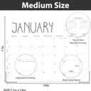 3 x GuassLee Horizontal Desk Calendar -Months Planner from Jun to Dec Simple Glue Desk Calendar with To-Do List Premium Paper Binding for Family Business Appointment Planning 2024-2025