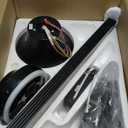 ZMISHIBO 52 Inch Ceiling Fans with RGB Lights, Low Profile Flush Mount Ceiling Fan with App&Remote Control, Dimmable 20W LED Light, Black Modern Fan for Living Room, Bedroom, Game Room