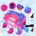 Balloon Pump Electric, 600W Professional Balloon Inflator with 8 Balloon Arch Kits, 2 Modes & Dual Nozzle, Portable Air Pump Ballon Blower Machine for Party Decoration (Rose)