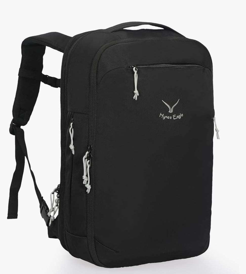Hynes Eagle TSA Friendly Travel Backpack for Men Women Carry on Backpack 40L Flight Approved Laptop Backpack for 17 inches Compressible Weekender Bag Overnight Backpack Jet Black Hynes Eagle TSA Friendly Travel Backpack for Men Women Carry on Backpack 40L Flight Approved Laptop Backpack for 17 inches Compressible Weekender Bag Overnight Backpack Jet Black