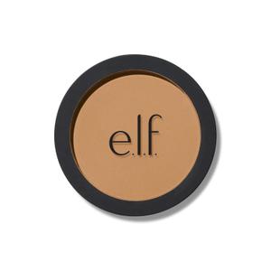 e.l.f. Primer-Infused Bronzer, Long-Lasting, Lightweight & Buildable Powder Bronzer, Delivers A Matte Finish, Vegan & Cruelty-Free, Tan O' Clock (0.35 Ounce (Pack of 1))