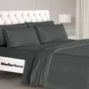 Mueller Ultratemp King Size Sheets Set, Super Soft 1800, 6 Piece, Deep Pocket up to 16" Cooling Sheets King Size, Transfers Heat, Breathes Better, Hypoallergenic, Wrinkle, Dark Grey (King, Dark Gray)